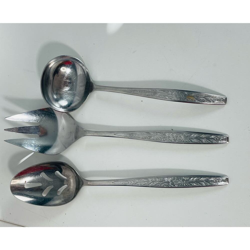 VTG MCM (1970) Granata (Stainless) Serving Set by STANLEY ROBERTS